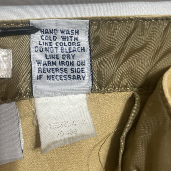 OLD NAVY Pants Women Sz 12 Corduroy Front Zip Pockets Stretch Retro Mustard - Picture 9 of 11